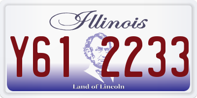 IL license plate Y612233