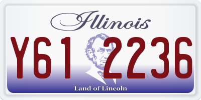 IL license plate Y612236