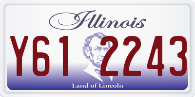 IL license plate Y612243