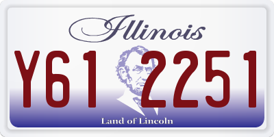 IL license plate Y612251