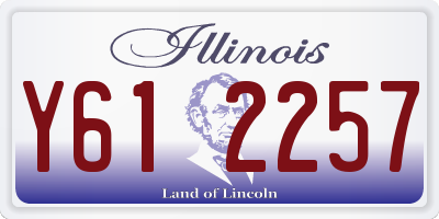 IL license plate Y612257