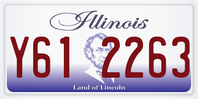 IL license plate Y612263