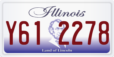 IL license plate Y612278