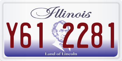 IL license plate Y612281