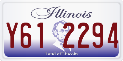 IL license plate Y612294