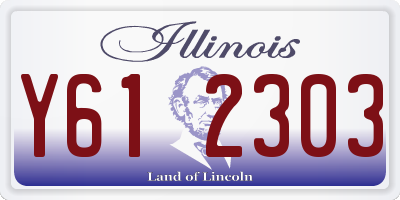 IL license plate Y612303