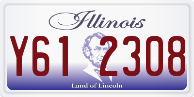 IL license plate Y612308