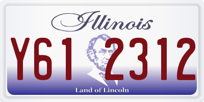 IL license plate Y612312