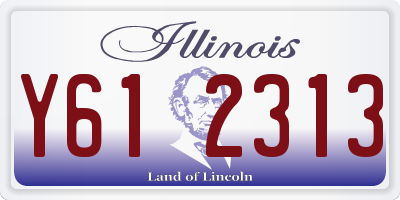 IL license plate Y612313