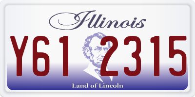 IL license plate Y612315