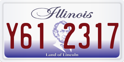 IL license plate Y612317