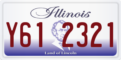 IL license plate Y612321