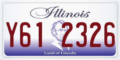 IL license plate Y612326