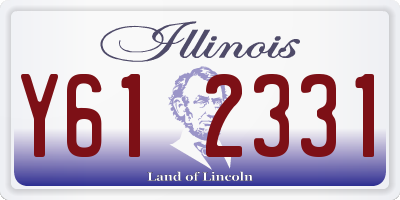 IL license plate Y612331