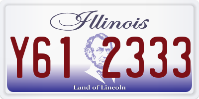 IL license plate Y612333