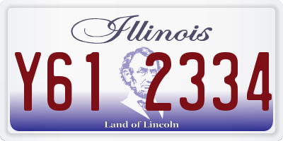 IL license plate Y612334