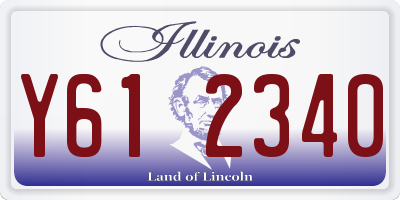 IL license plate Y612340