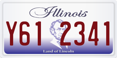 IL license plate Y612341