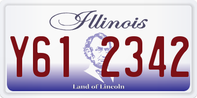 IL license plate Y612342