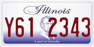 IL license plate Y612343