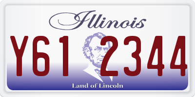 IL license plate Y612344