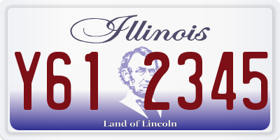 IL license plate Y612345