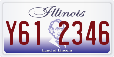 IL license plate Y612346