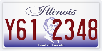 IL license plate Y612348