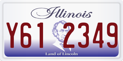 IL license plate Y612349