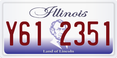 IL license plate Y612351