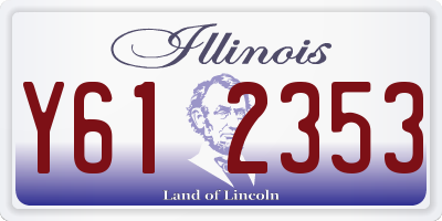 IL license plate Y612353