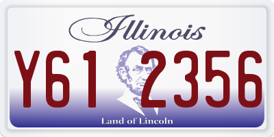 IL license plate Y612356
