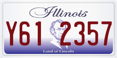 IL license plate Y612357
