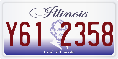 IL license plate Y612358