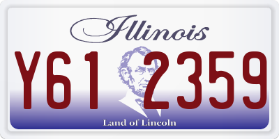 IL license plate Y612359