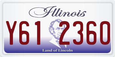 IL license plate Y612360