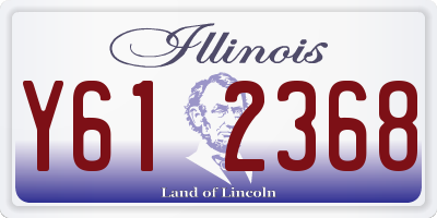 IL license plate Y612368