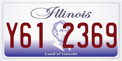 IL license plate Y612369