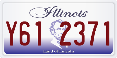 IL license plate Y612371
