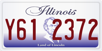 IL license plate Y612372