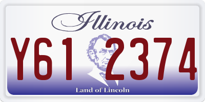 IL license plate Y612374