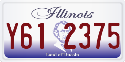 IL license plate Y612375