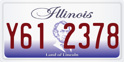 IL license plate Y612378