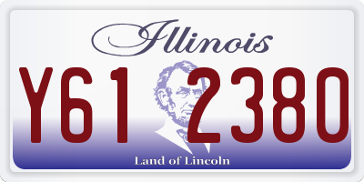 IL license plate Y612380