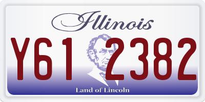 IL license plate Y612382