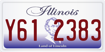 IL license plate Y612383