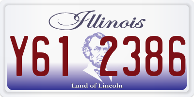 IL license plate Y612386