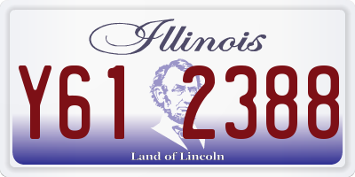 IL license plate Y612388