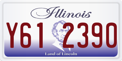 IL license plate Y612390