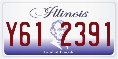IL license plate Y612391